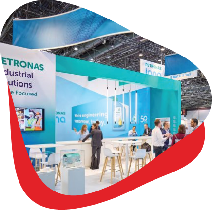 Exhibition booth at a trade show