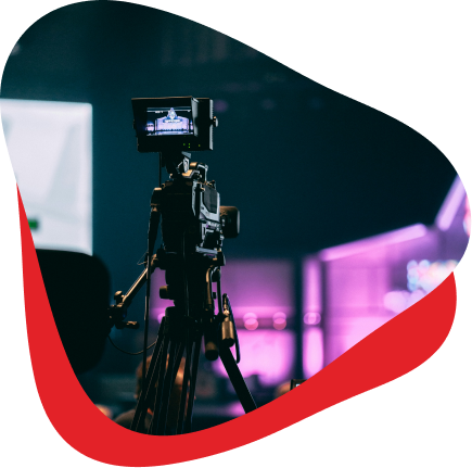 Broadcast camera at a live event
